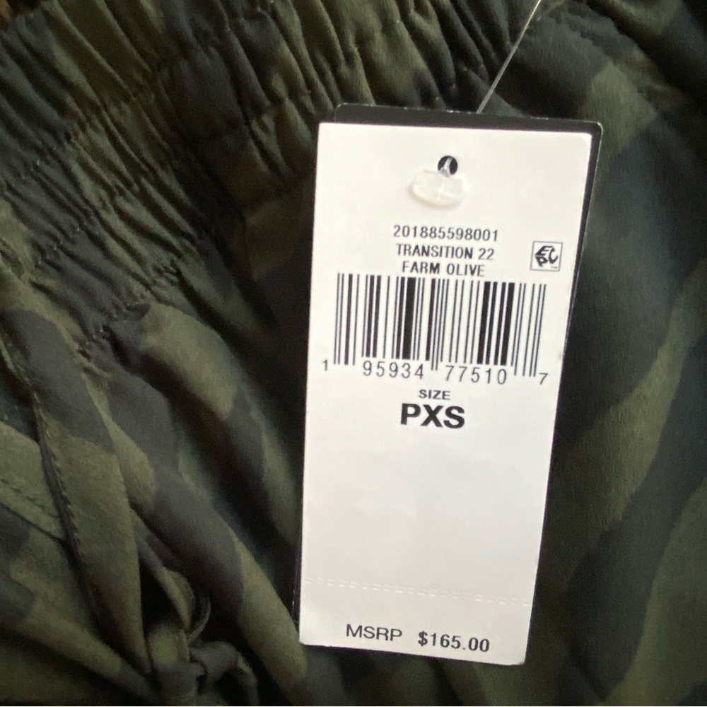 Lauren Ralph Lauren Petite Zebra Print Crepe Wide Leg Pant Green/Black XSP (NWT) - Picture 5 of 7